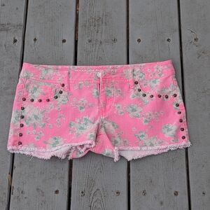 Pink Floral Women's Shorts